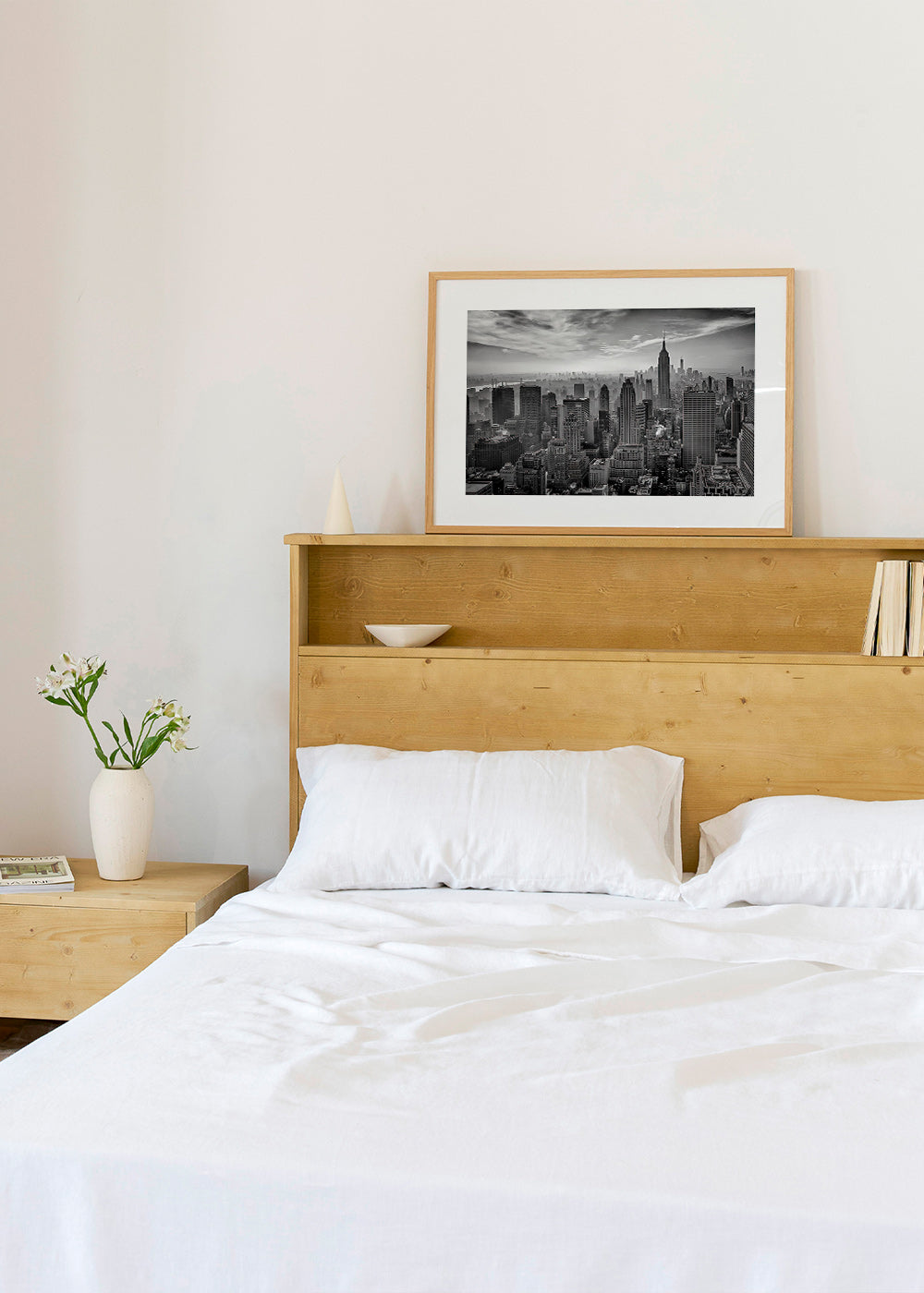Cuadro de ciudades: Skyline de Manhattan en blanco y negro – Product3