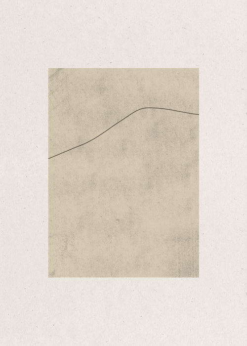 Line on Whispered Beige - Unframed art print