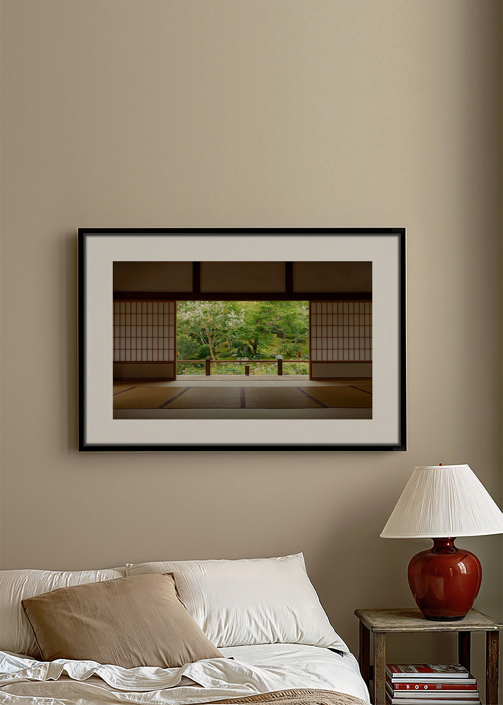 Diseño relajante con jardín japonés desde el interior – Canvas1