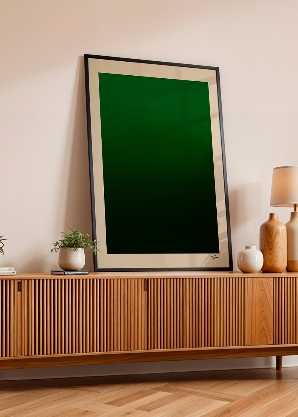 Cuadro abstracto degradado verde – Product3