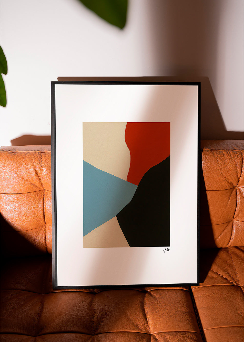 Cuadro abstracto capas orgánicas en vertical – Product3