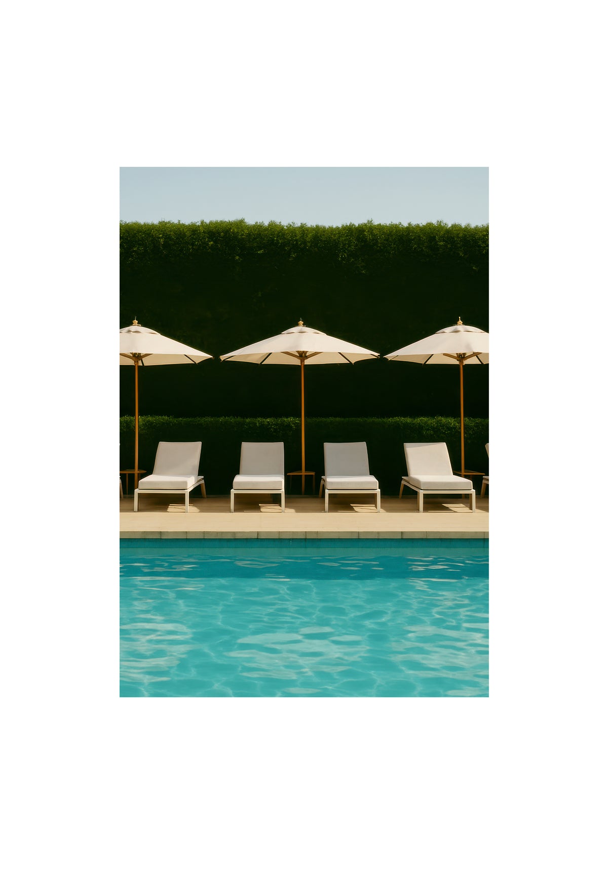 Poolside Silence I - Unframed art print