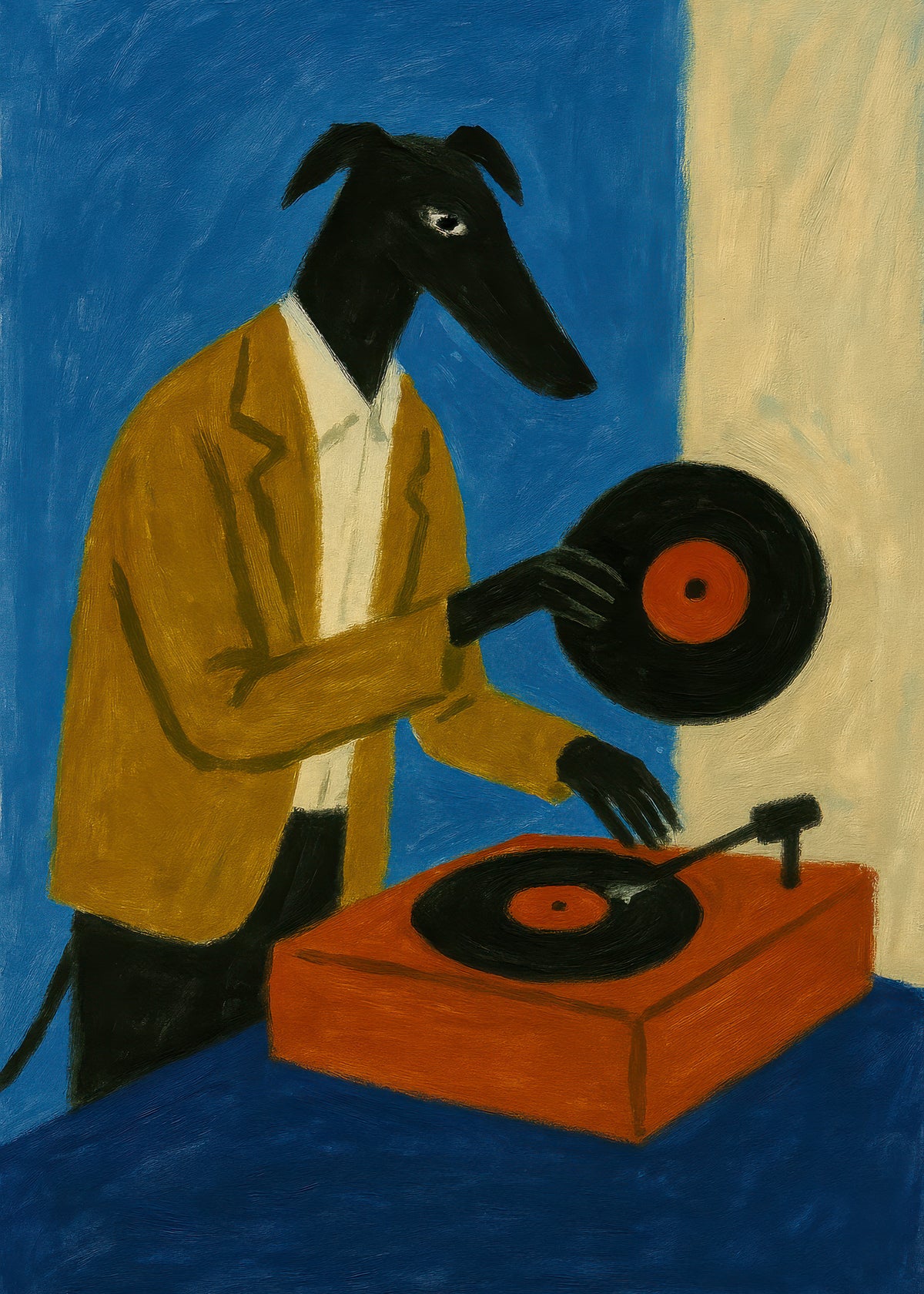 Midnight Vinyl - Unframed art print
