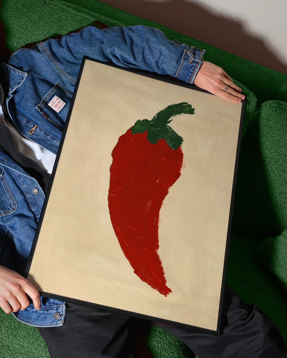 Red Chili - Framed poster detail
