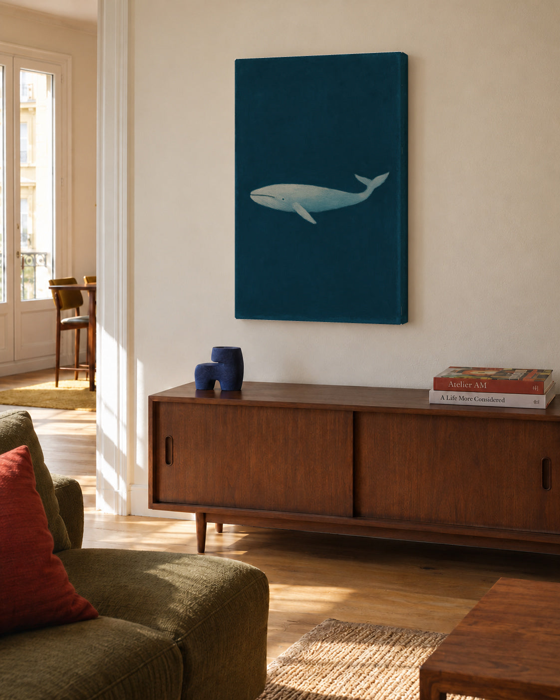 Deep Sea Titan - Unframed canvas in an interior