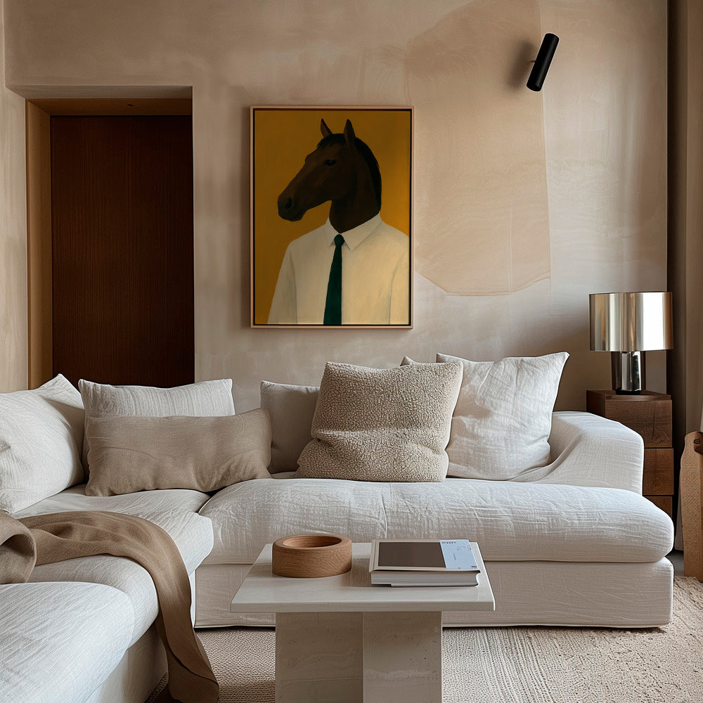 Cuadro de caballo con corbata – Canvas1