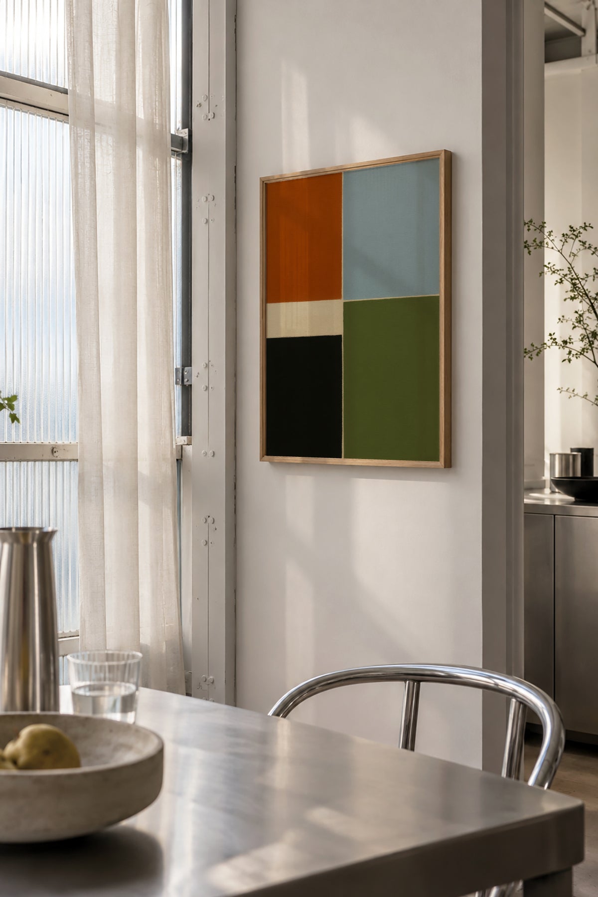 Field Composition III - Framed poster in an interior