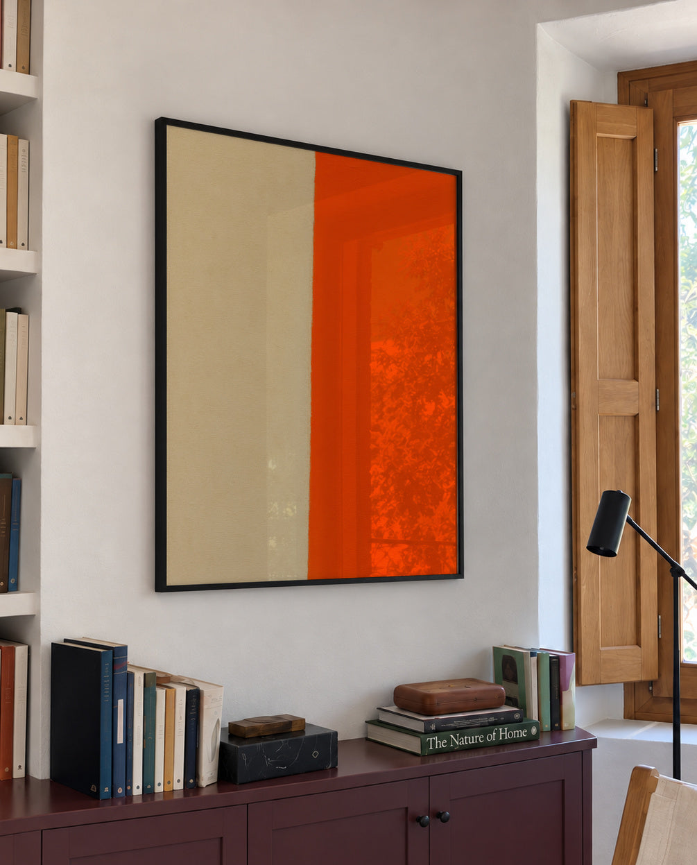 Solar Edge II - Framed poster in an interior
