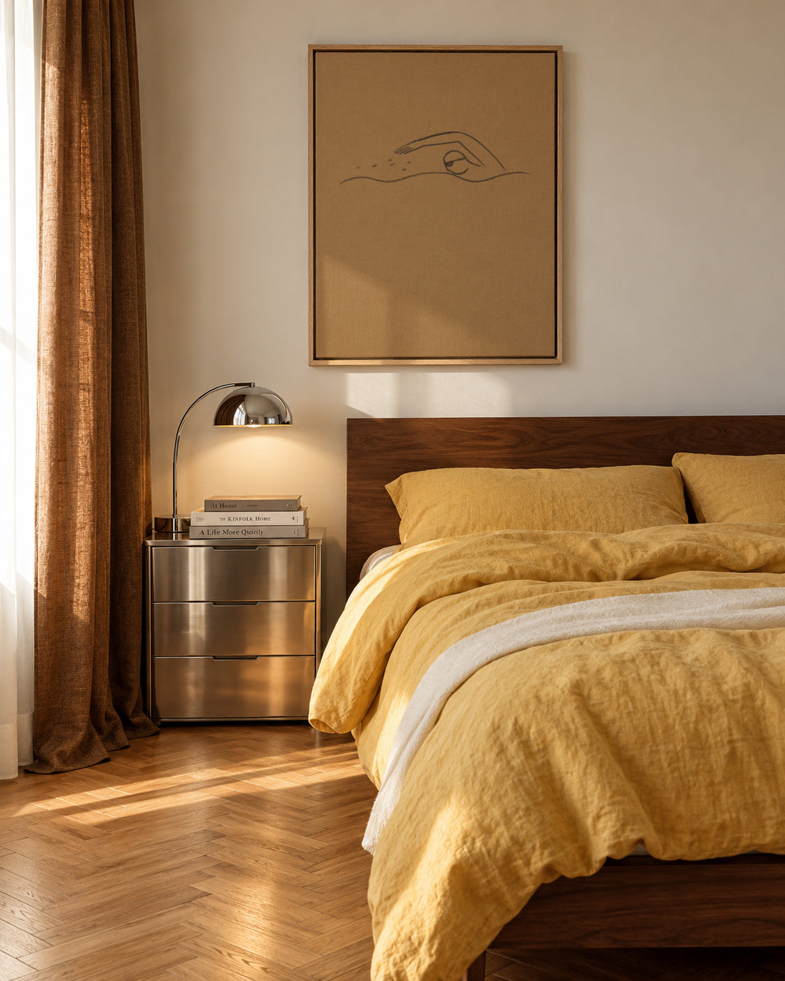 Between Tides - Framed canvas in an interior