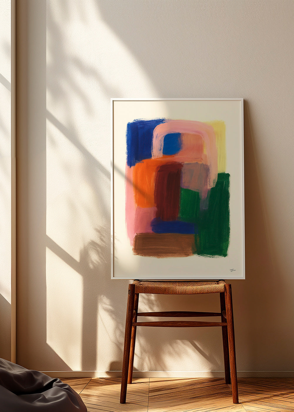 Cuadro abstracto con trazos coloridos – Product1