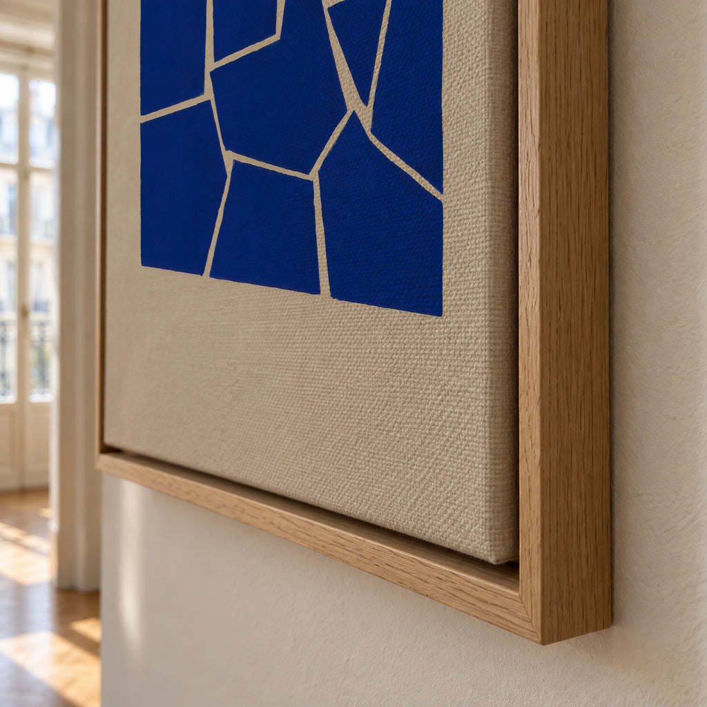 Cobat Fractures III - Framed canvas detail