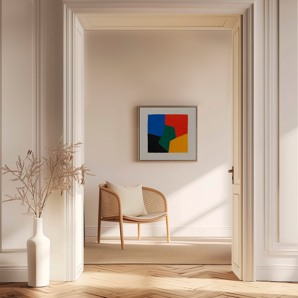 Cuadro geométrico bloques de color – Canvas2