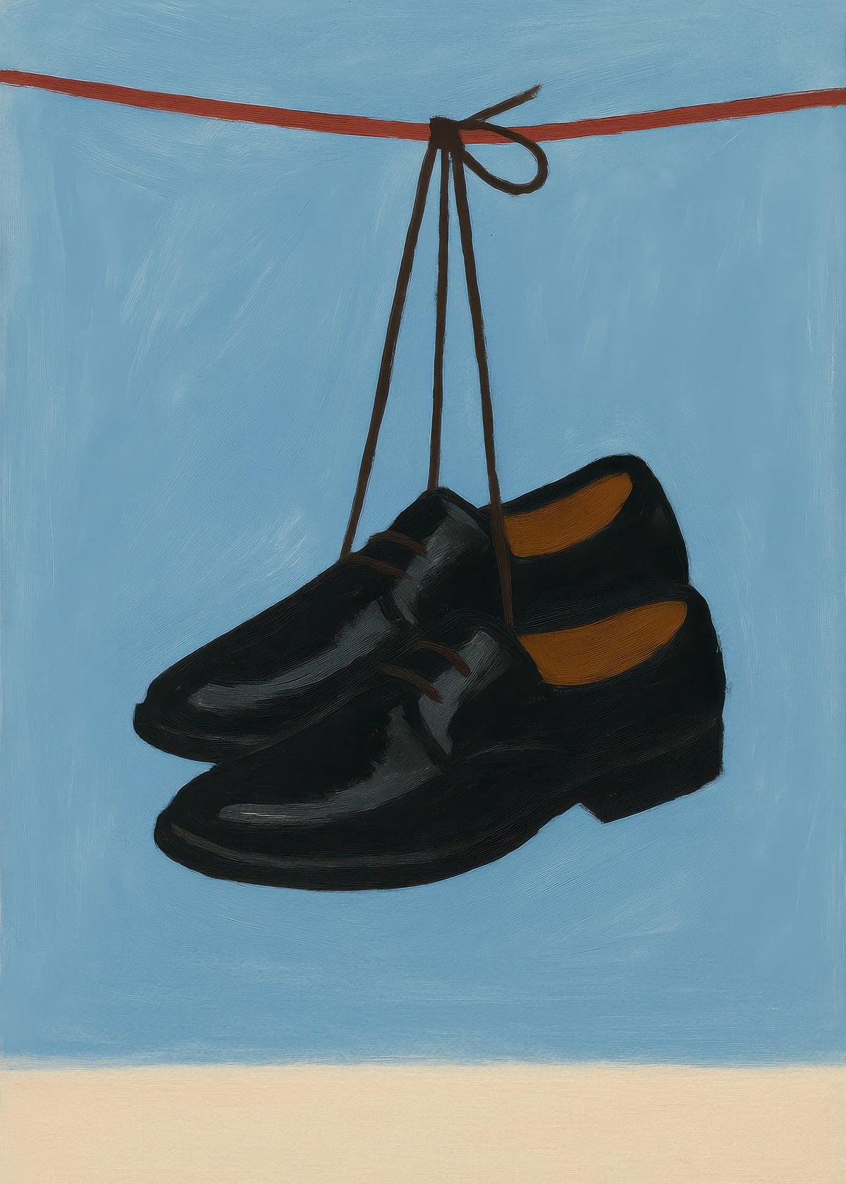 Hanging Shoes - Unframed art print