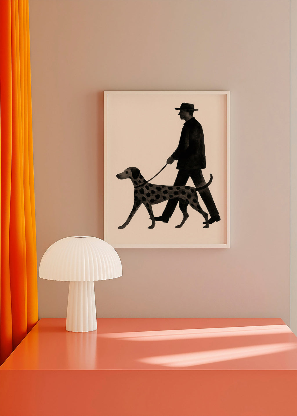 Cuadro perro paseando en silueta – Product3