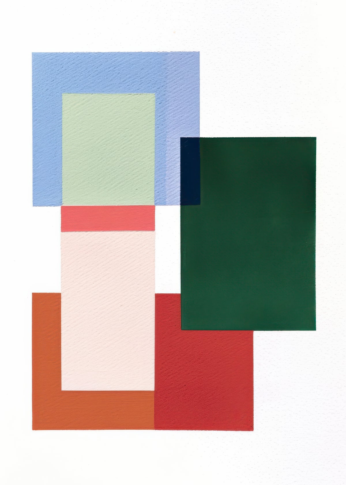 Pastel Construction V - Unframed art print