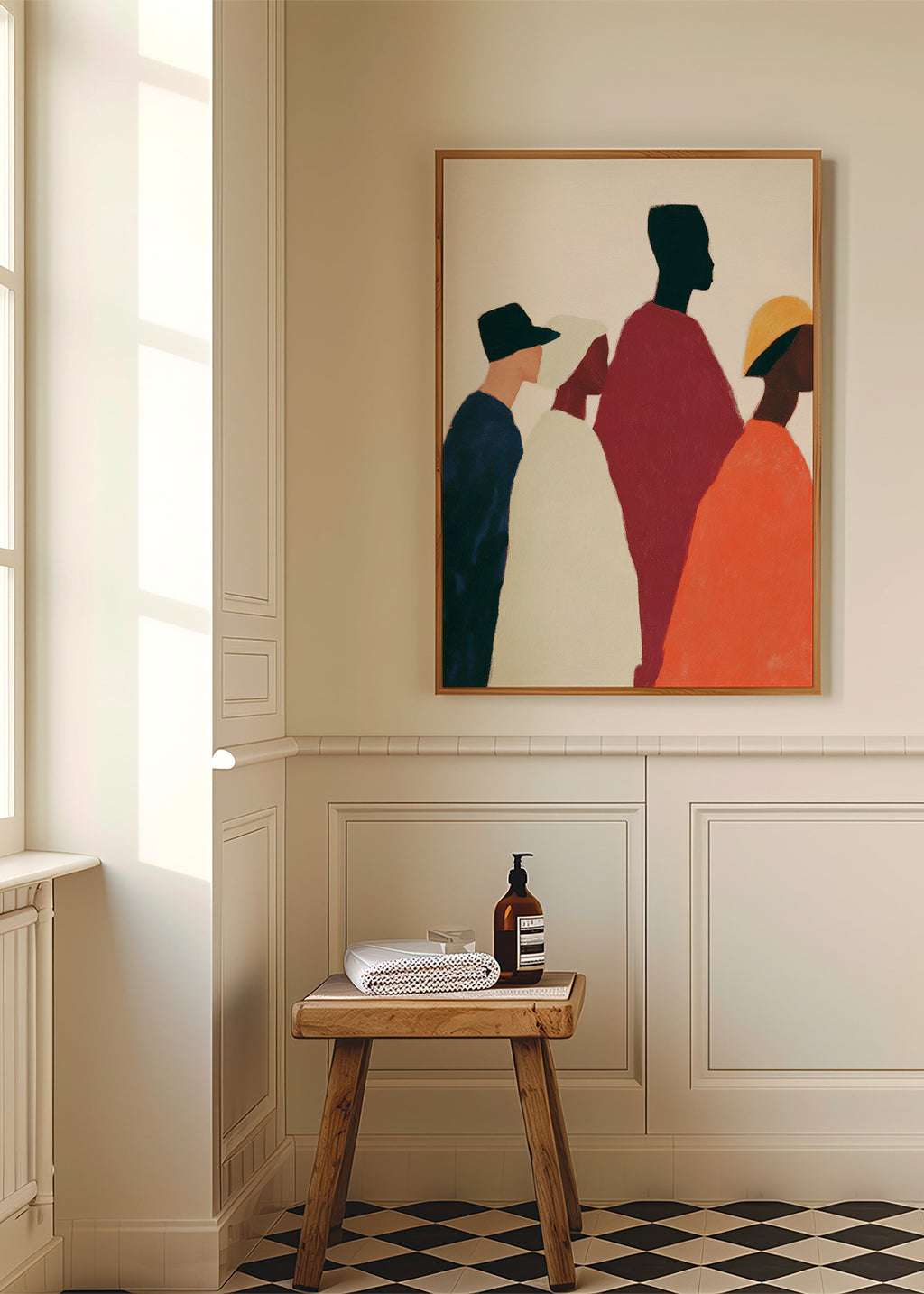 Ilustración de siluetas en fila – Product1