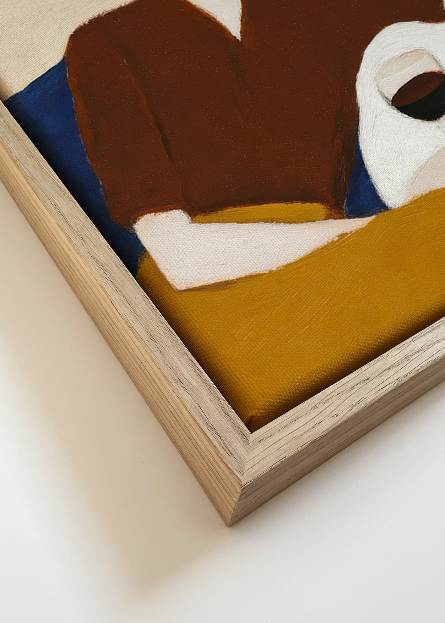 Cuadro de cocina con figura y copa de vino – Canvas detail