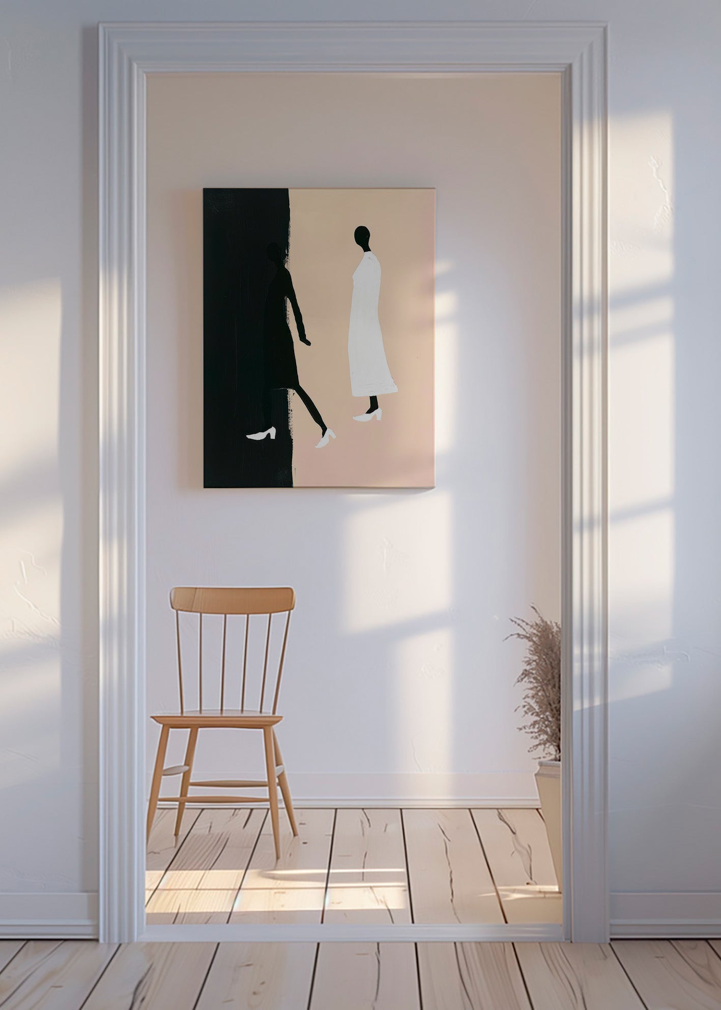 Ilustración de figuras minimalistas – Canvas