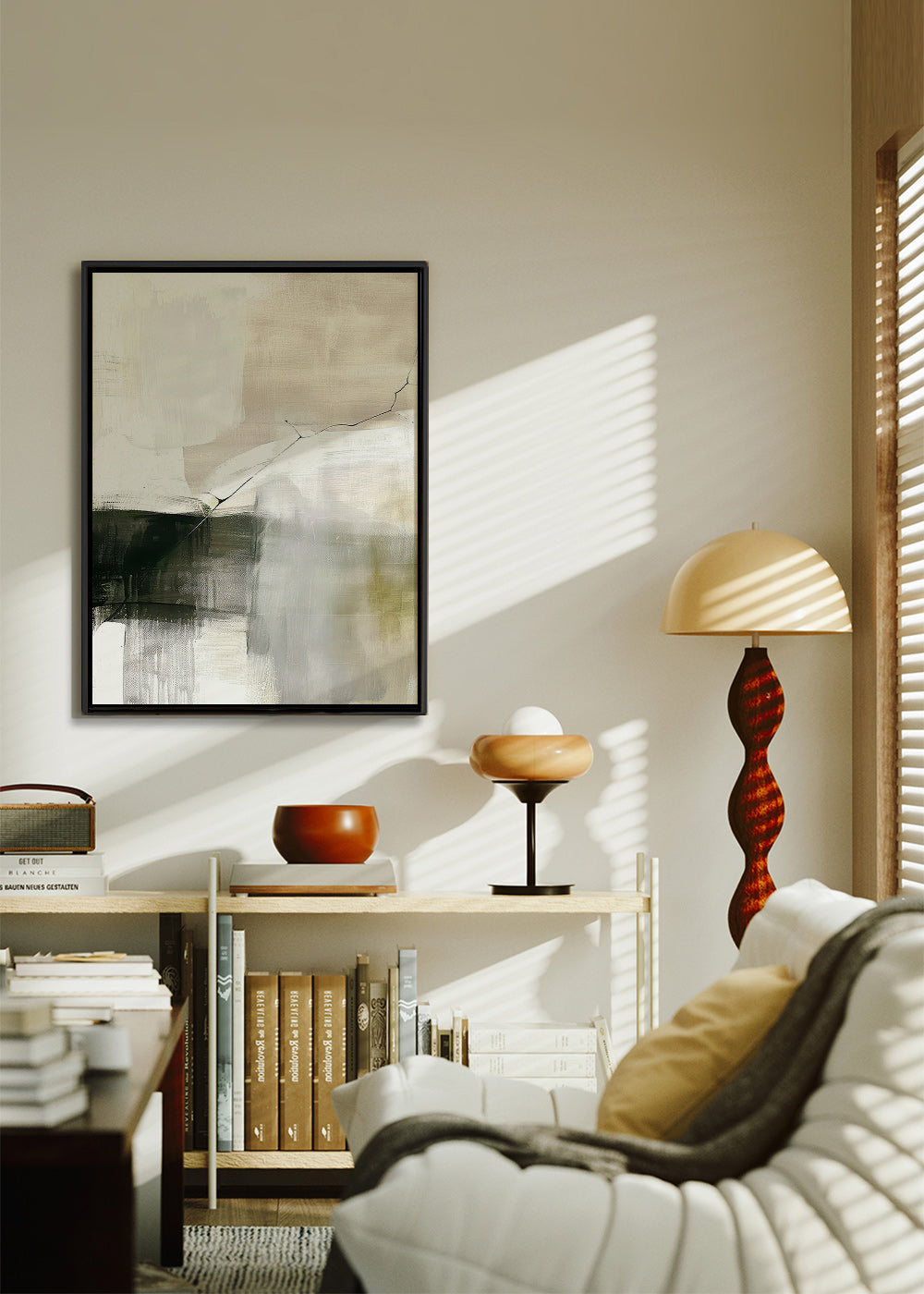 Cuadro abstracto con horizonte difuso – Canvas2