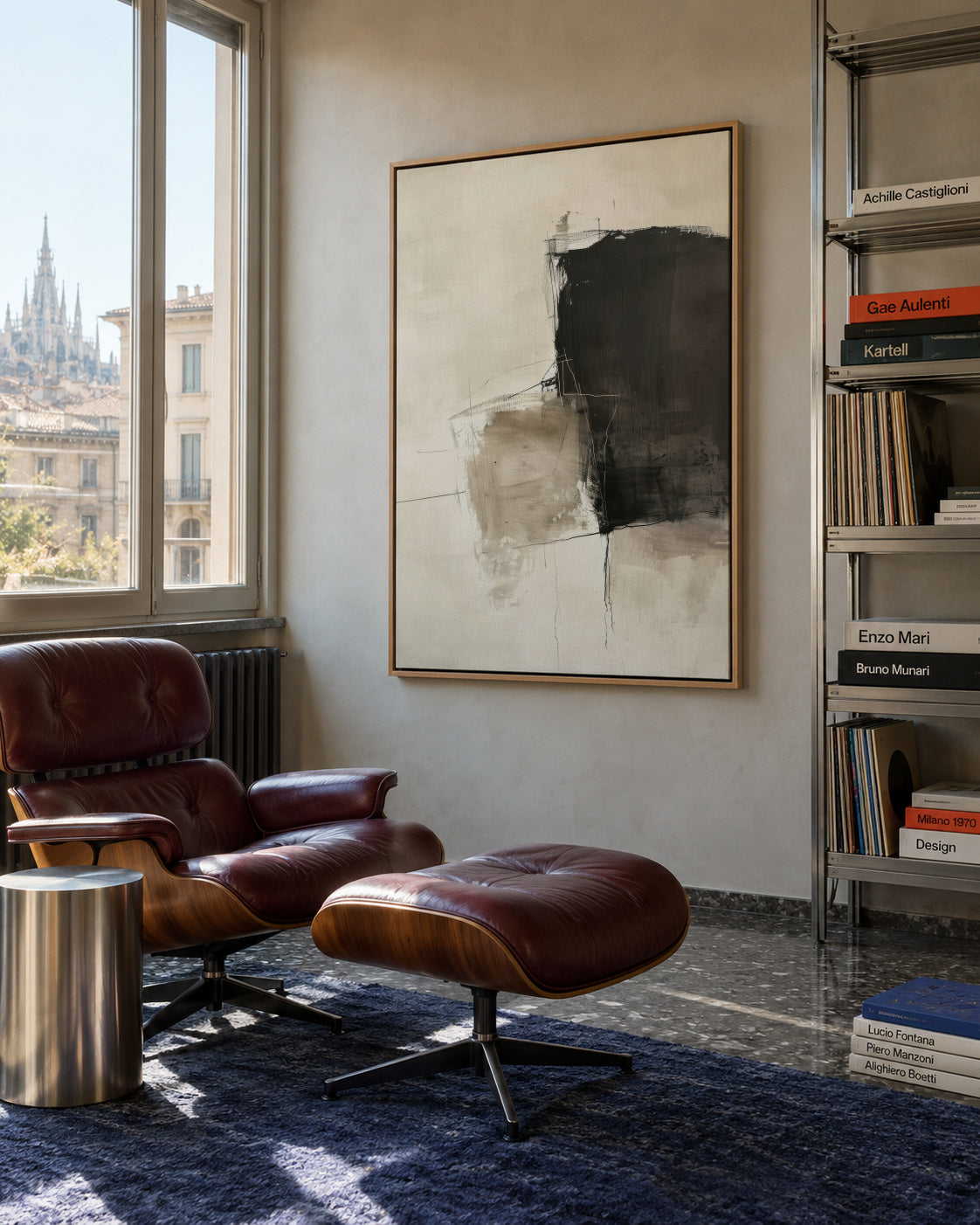 Ash Contrast - Framed canvas in an interior