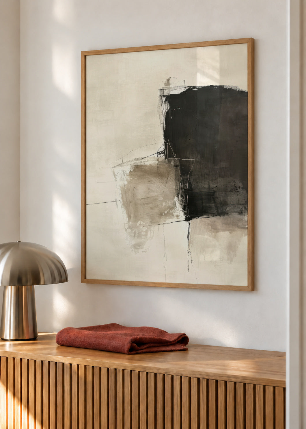 Ash Contrast - Framed poster in an interior