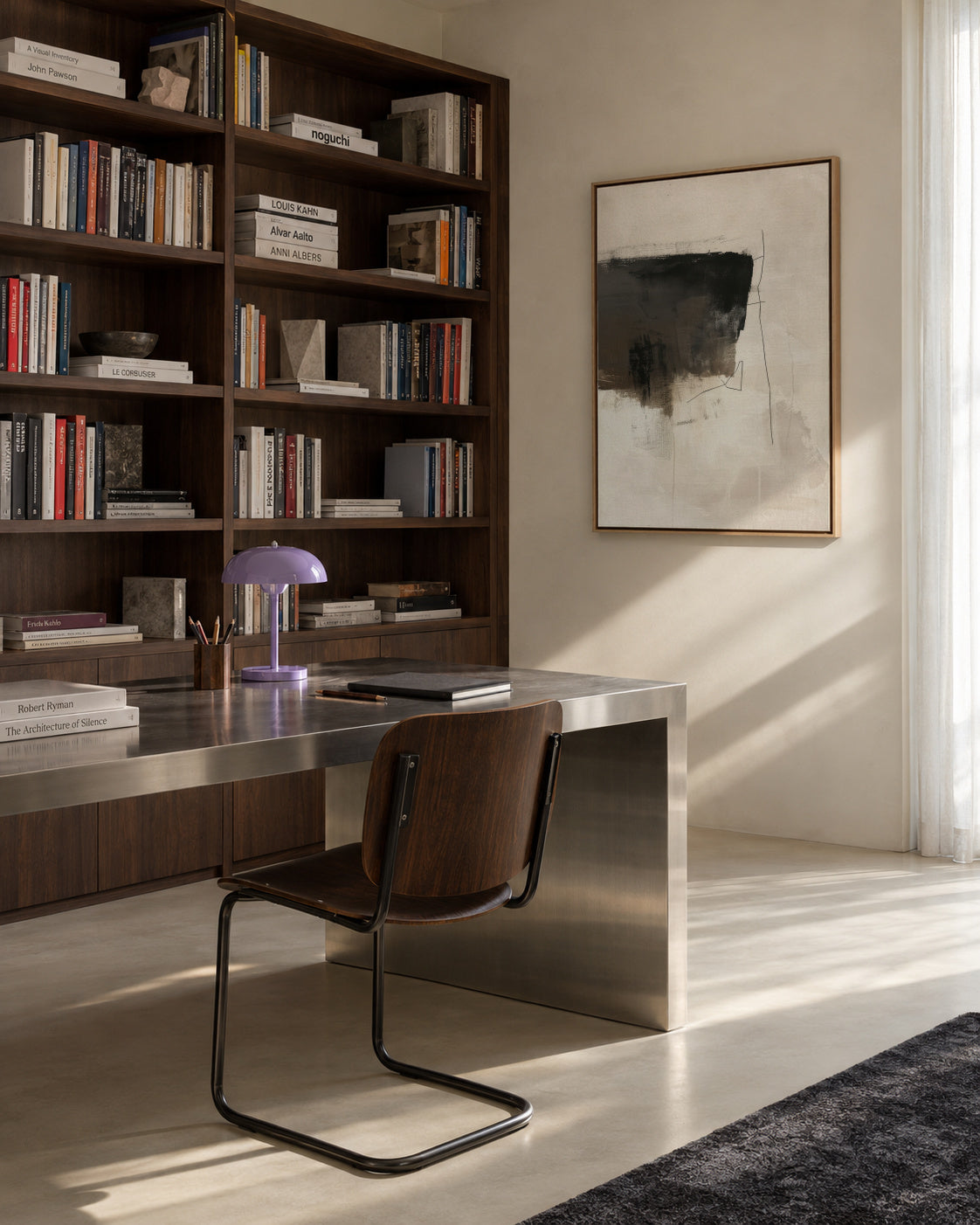 Stone and Pigment - Framed canvas in an interior