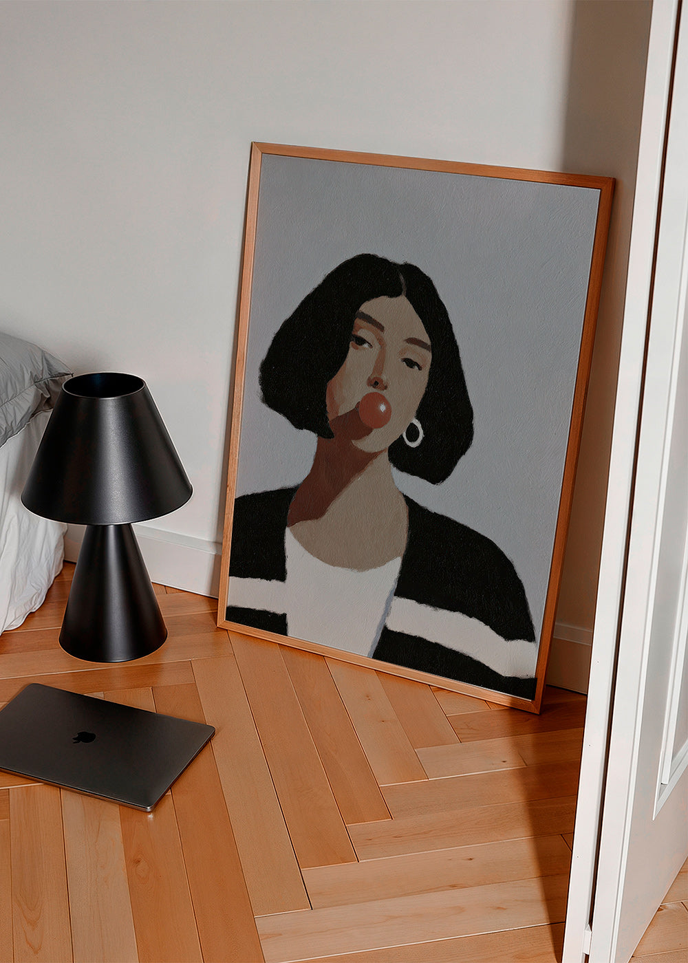 Ilustración retrato femenino con chicle – Product3