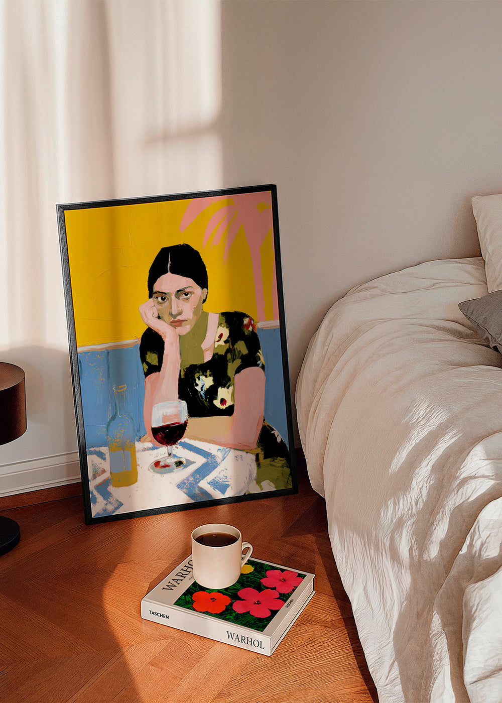 Cuadro de cocina: mujer con cóctel en mesa – Product1