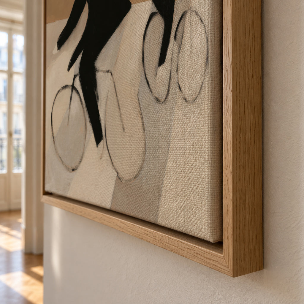 Paris Ride - Framed canvas detail