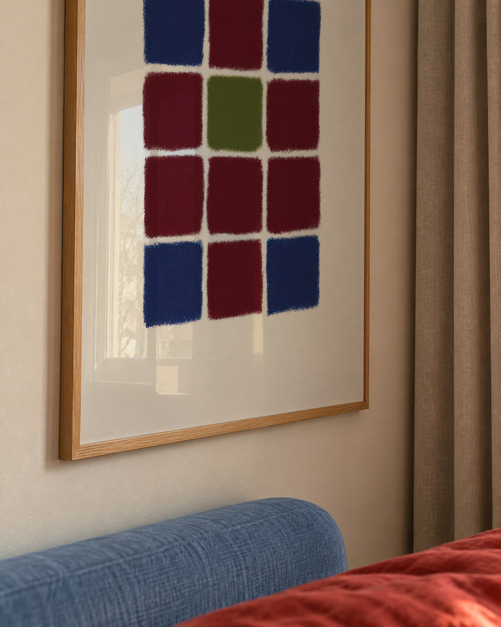 Mosaic Grid - Framed poster detail