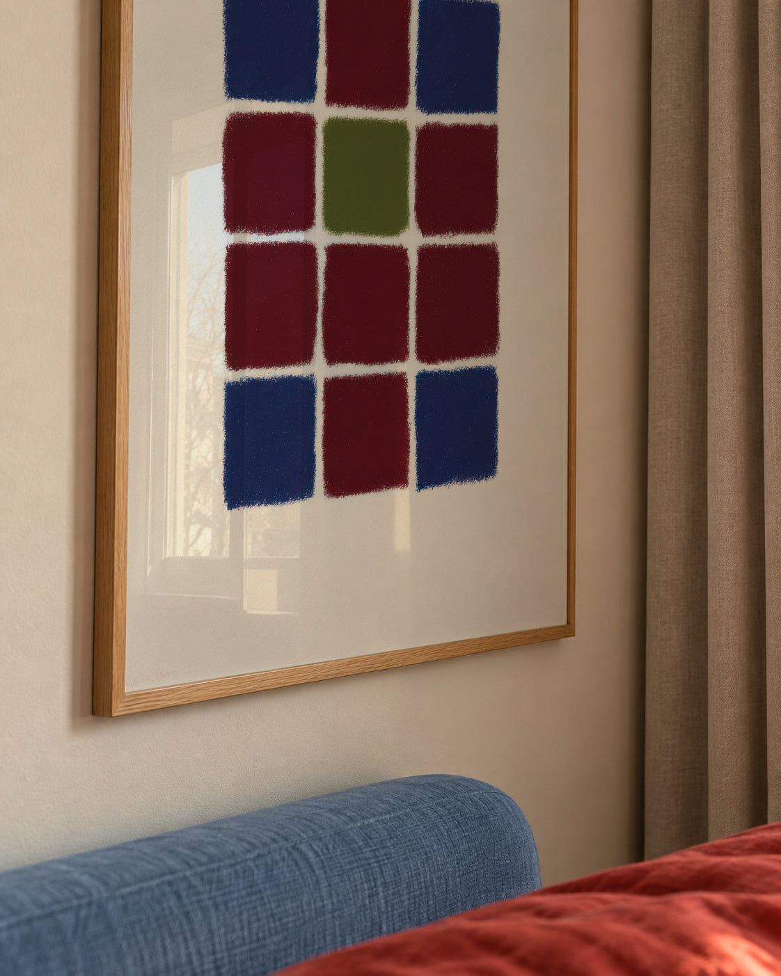 Mosaic Grid - Framed poster detail