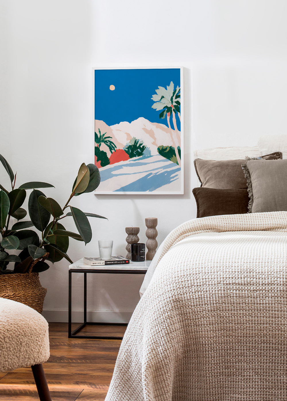 Lámina botánica con palmeras y montaña – Product3