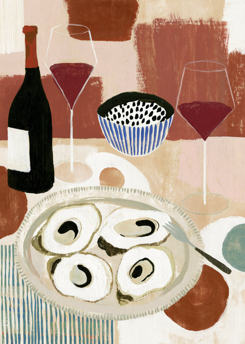 Oyster Lunch Club - Unframed art print
