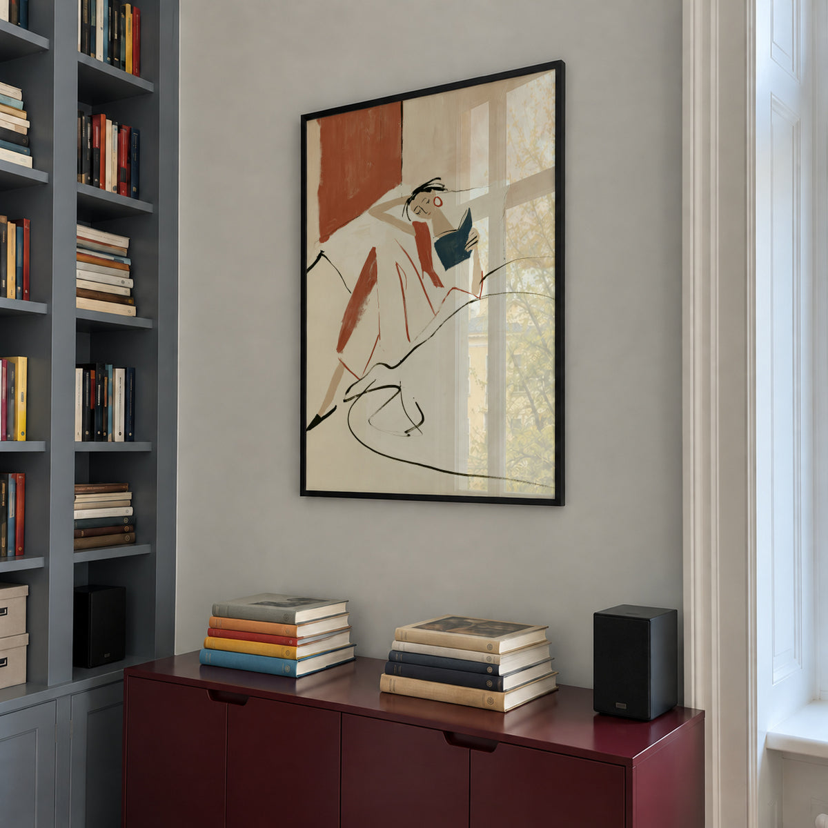 Morning Sketch - Framed poster in an interior