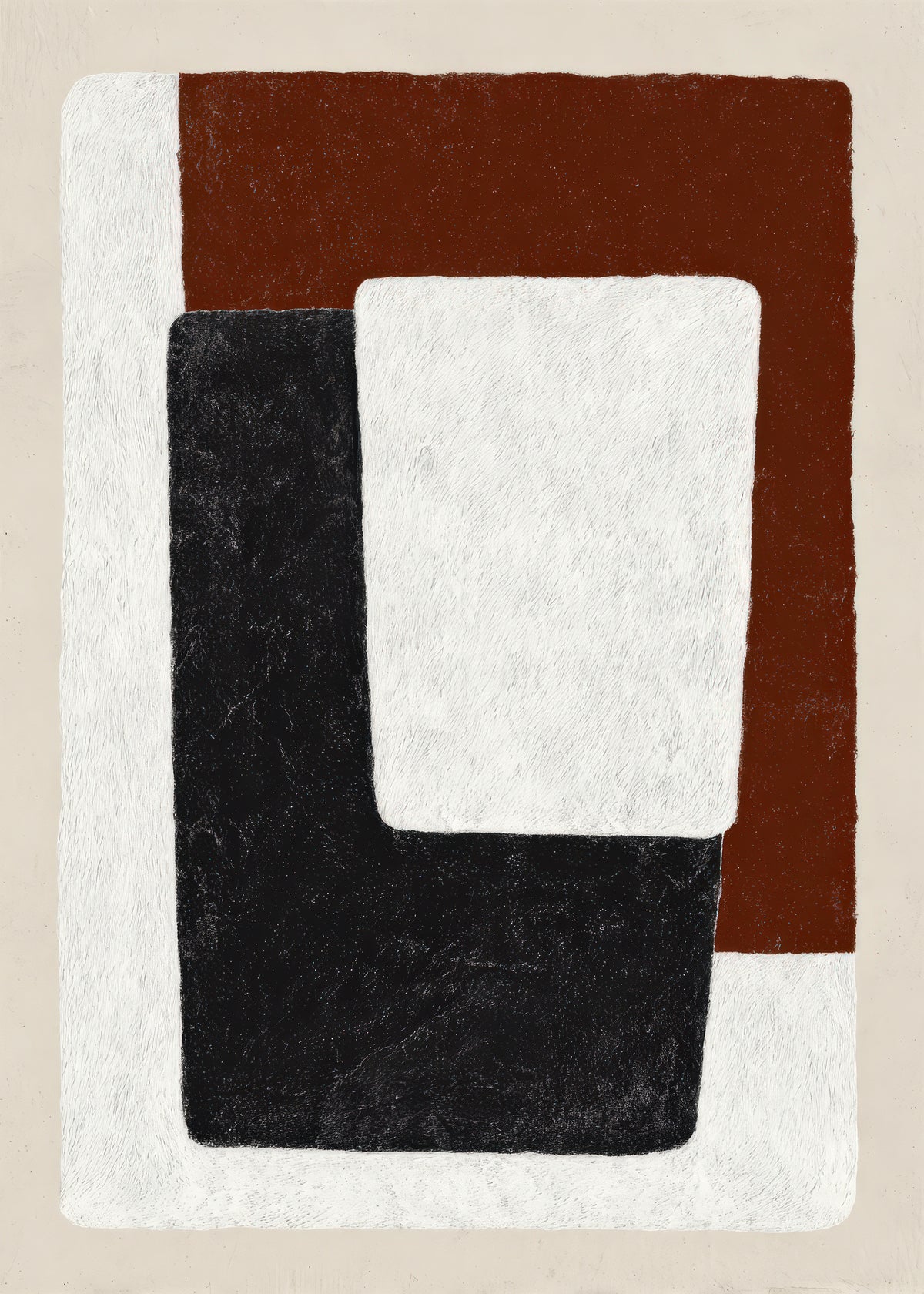 Earth Blocks - Unframed art print