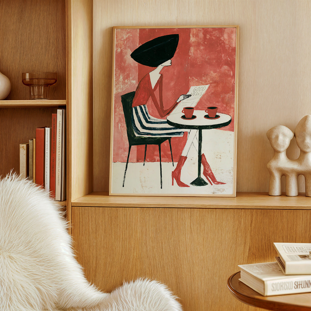 Küchenkunst Frau mit Kaffee