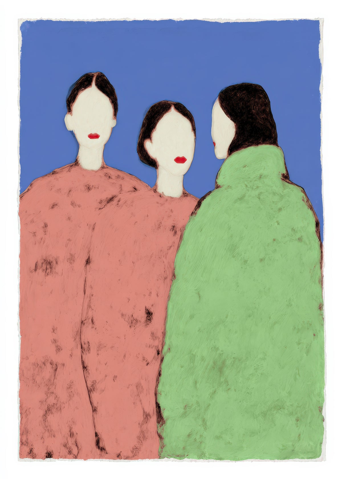 Three Friends - Unframed art print