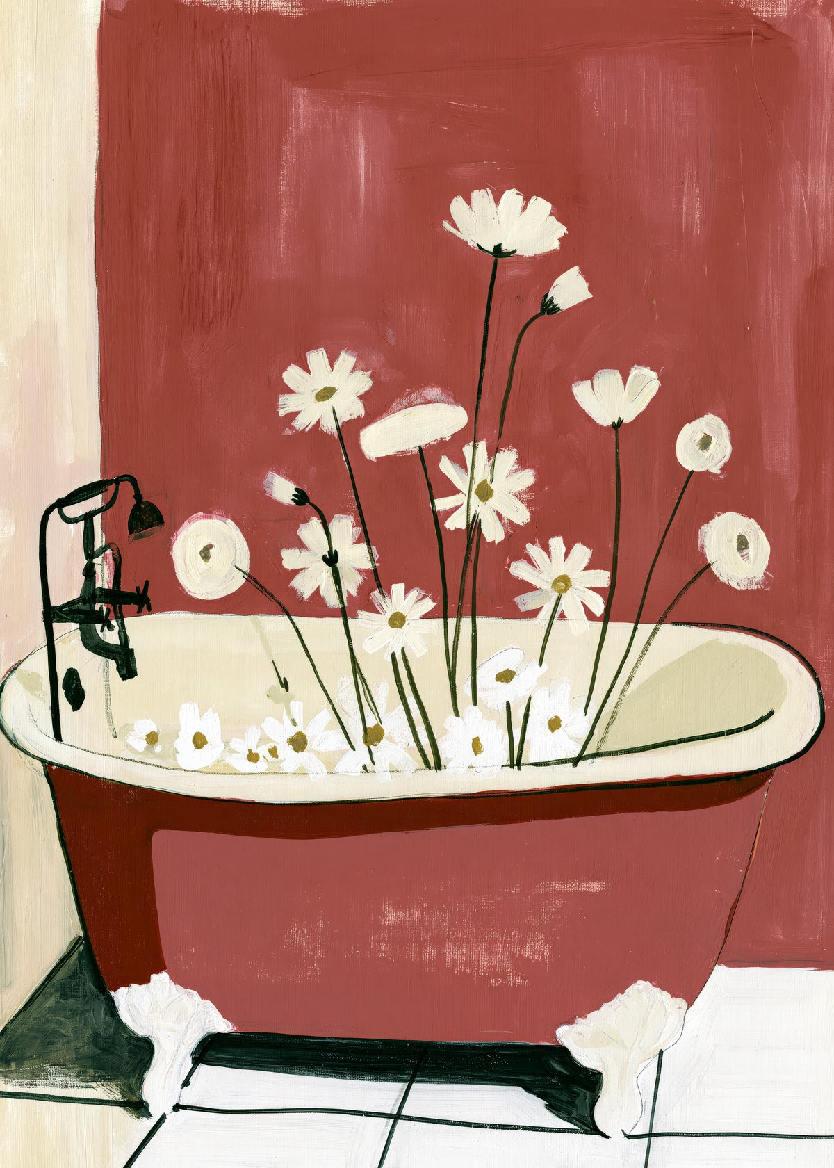 Floral Bath - Obra sin marco