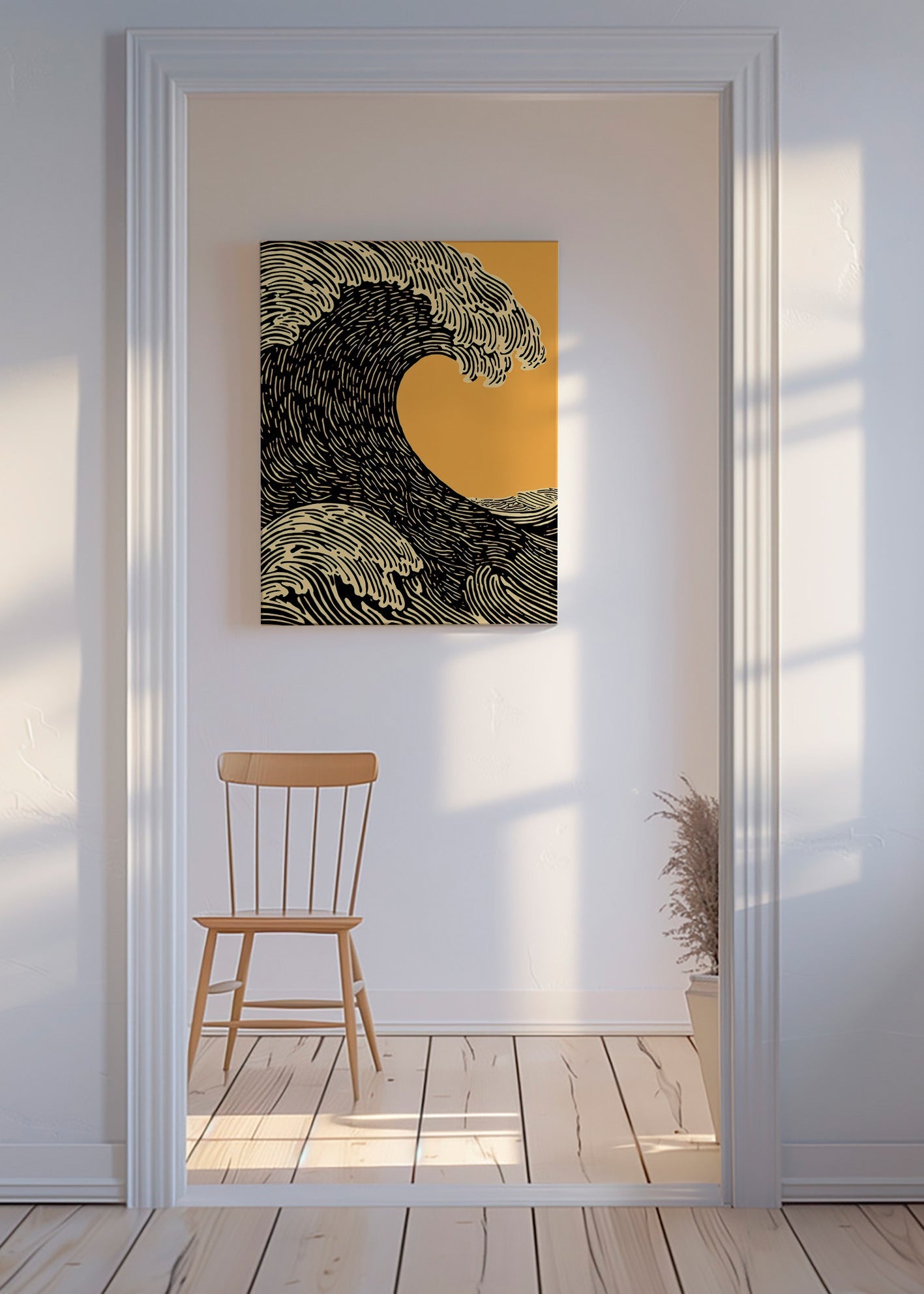 Illustration Schwarze Welle Grafik