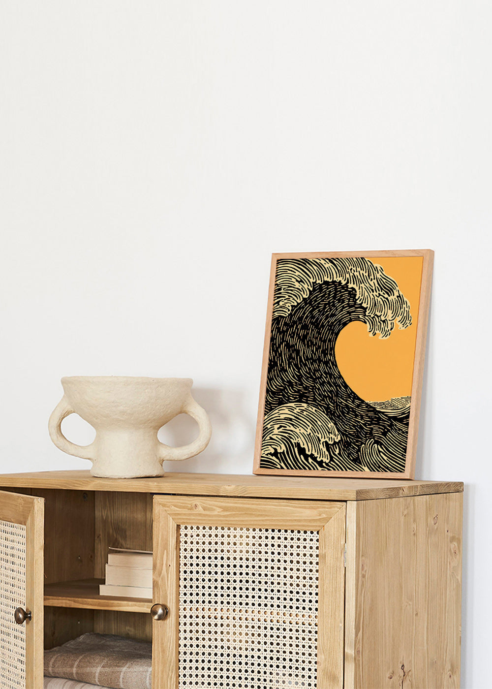 Illustration Schwarze Welle Grafik