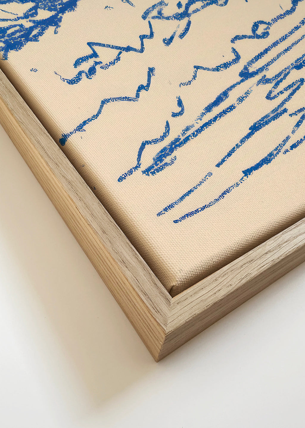 Soft Tide - Framed canvas detail