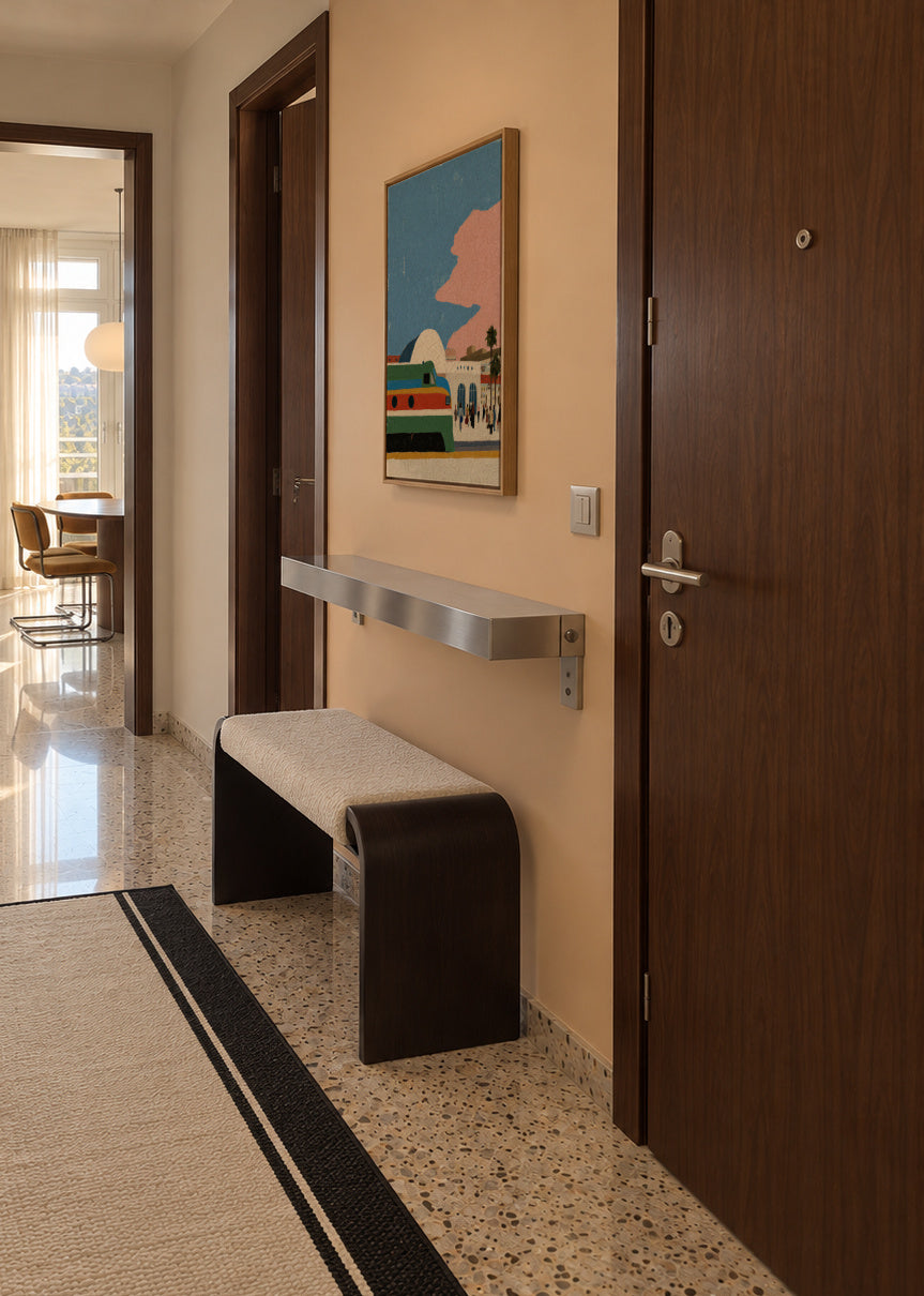 Pink Boulevard - Framed canvas in an interior