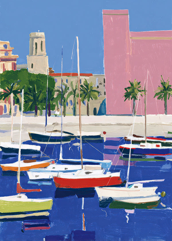 Pastellhafen Landschaft
