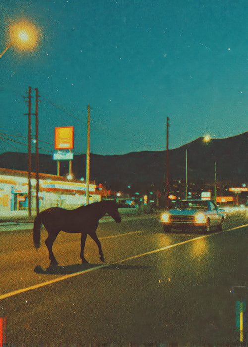Horse Crossing - Unframed art print