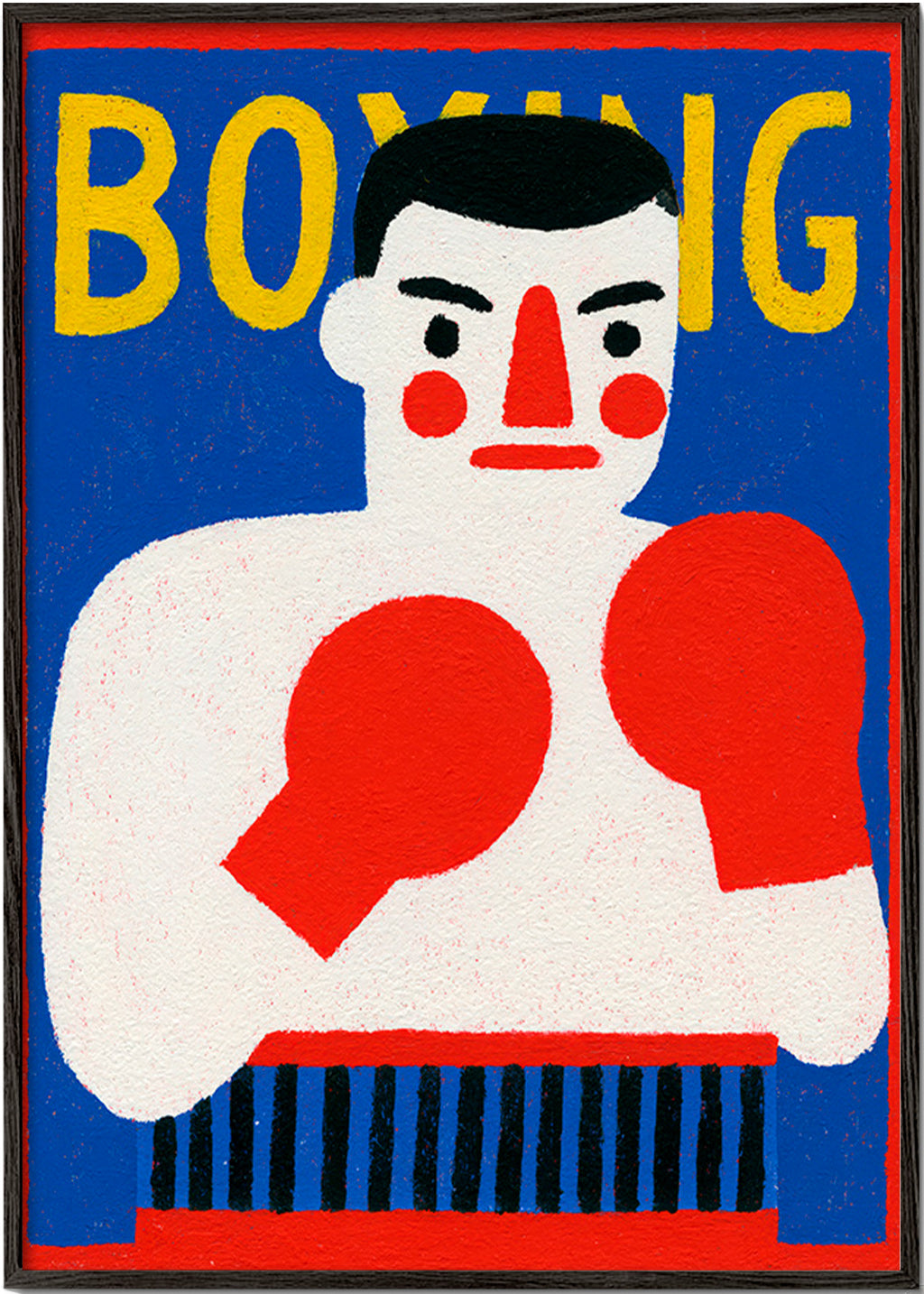 Sportkunst: illustrierter Boxer