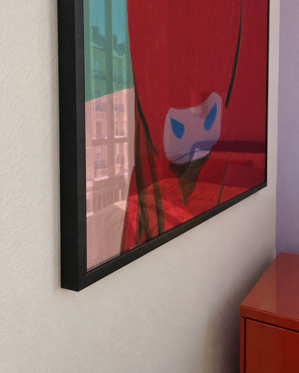 Red Bull Portrait - Framed poster detail