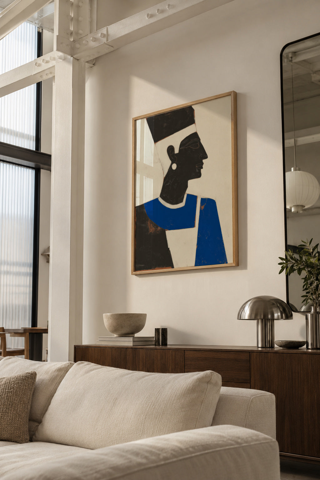 Graphic Profile - Framed poster in an interior