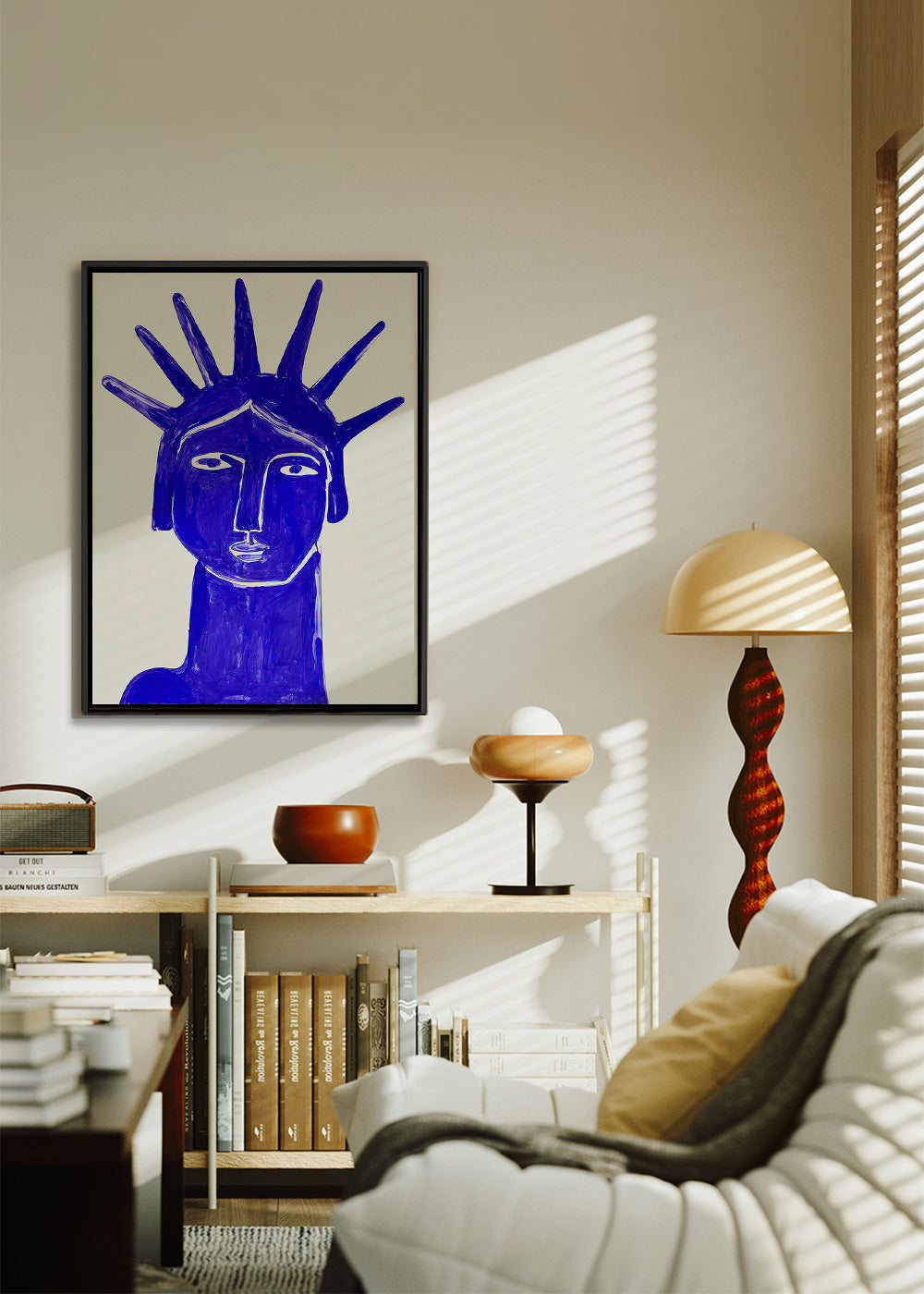 Blaues Gesicht Illustration