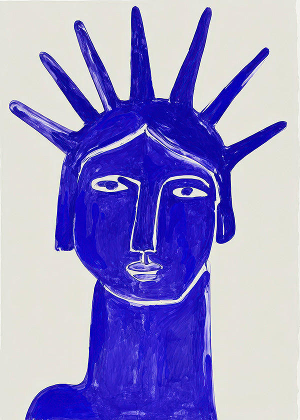 Blaues Gesicht Illustration