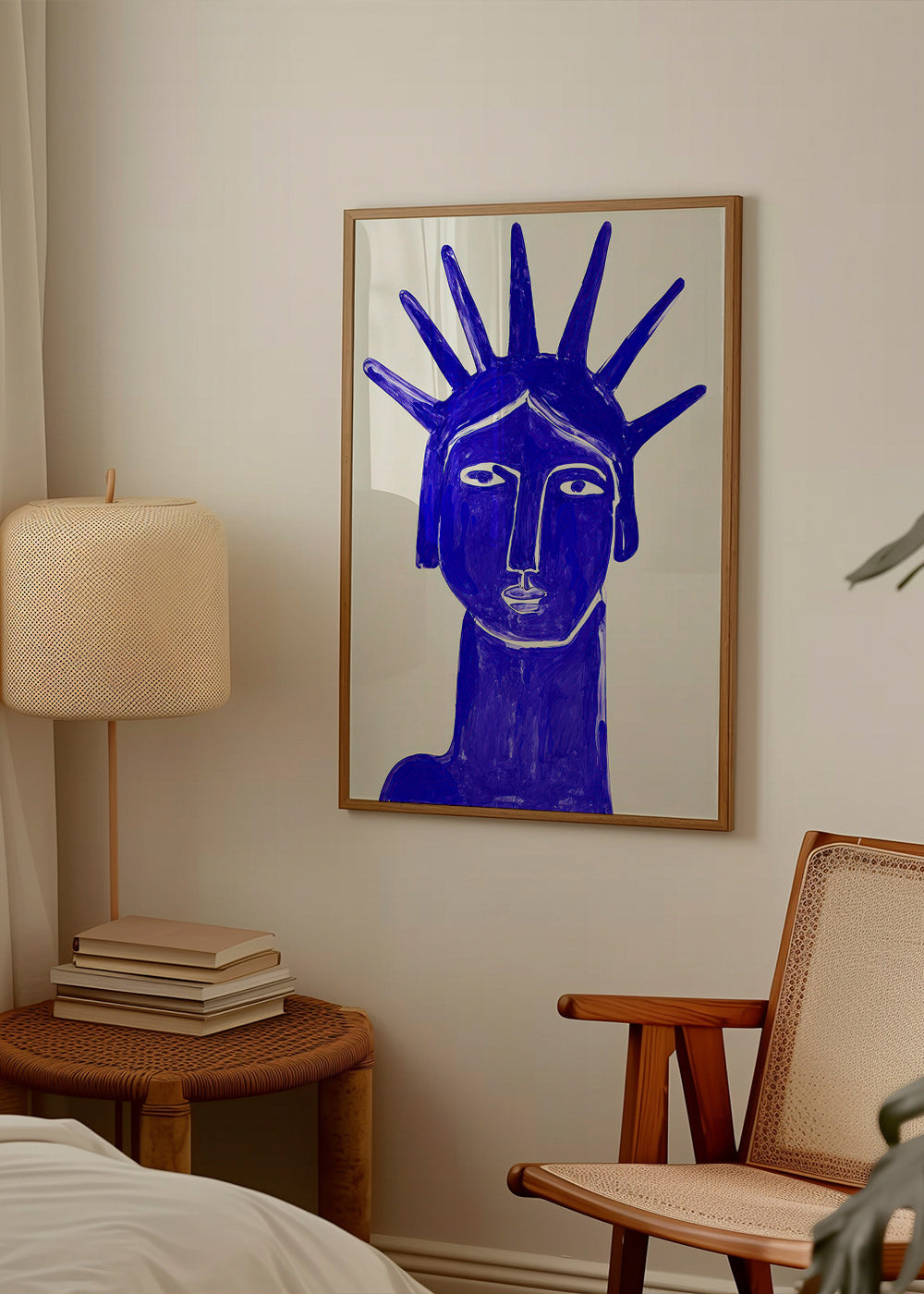 Blaues Gesicht Illustration